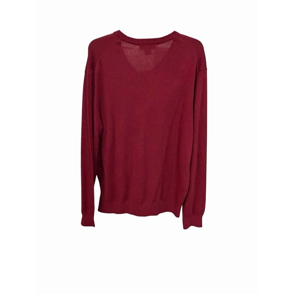 Daniel Cremieux Sweater Men's Large Red 100% Supima Cotton Long Sleeve New #T2-1 - Picture 7 of 8